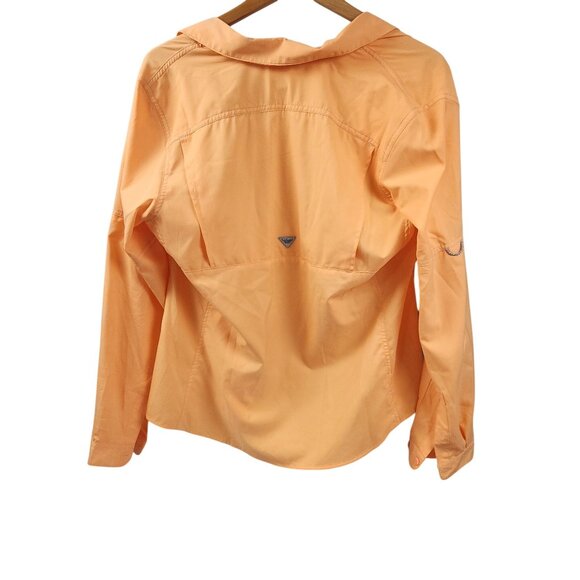 Columbia Performance Fishing Gear Lo Drag Long Sleeve Shirt Bright Nectar Women - Picture 3 of 10